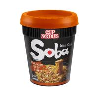 Nissin Soba Sukiyaki Beef Instant noedelsoep