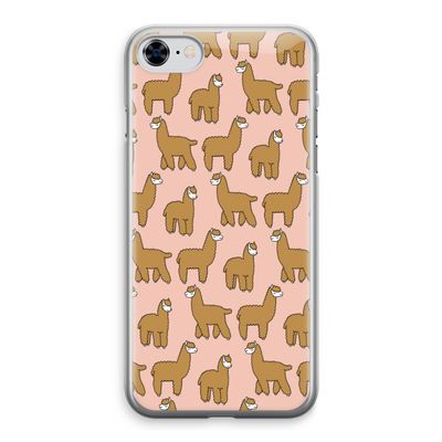 Alpacas: iPhone 8 Transparant Hoesje