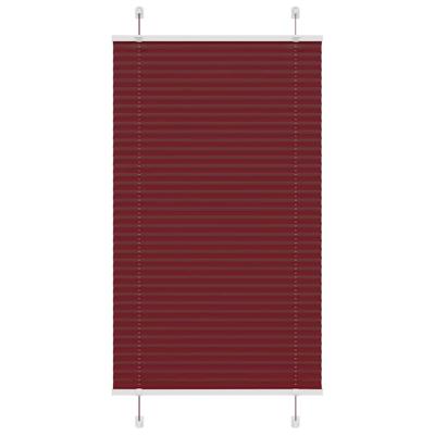 Pliss rolgordijn 70x100 cm stofbreedte 69,4 cm bordeauxrood