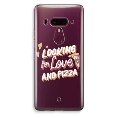 Pizza is the answer: HTC U12+ Transparant Hoesje