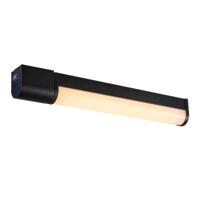 Badkamerlamp met stopcontact Malaika zwart led lamp boven spiegel