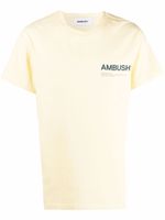 AMBUSH t-shirt à logo imprimé - Jaune