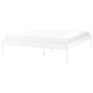 Beliani - VAURS - Tweepersoonsbed - Wit - 160 x 200 cm - Staal