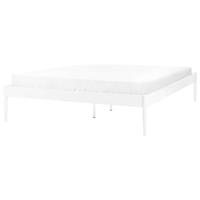 Beliani - VAURS - Tweepersoonsbed - Wit - 160 x 200 cm - Staal