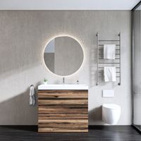 Onderkast Gliss Design Hades 2 Softclose Laden 100x84.5x45cm Ruw Natuur (wastafel keuze)
