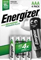 Energizer Power Plus HR03 Oplaadbare AAA batterij (potlood) NiMH 700 mAh 1.2 V 4 stuk(s) - thumbnail