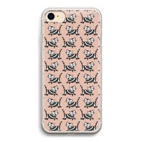 Zwarte poes: iPhone 7 Transparant Hoesje