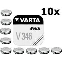 10 Stuks - Varta V346 10mAh 1.55V knoopcel batterij - thumbnail