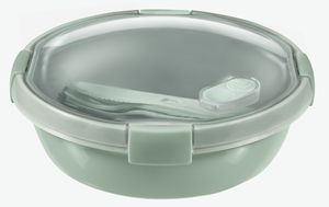 Curver smart to go eco lunchbox rond 1 liter + bestekset