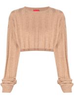 Cashmere In Love pull Remy crop - Marron - thumbnail