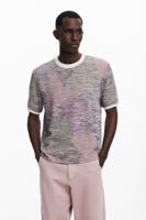 Gemêleerd T-shirt met korte mouwen - RED - S