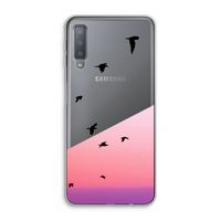 Fly away: Samsung Galaxy A7 (2018) Transparant Hoesje