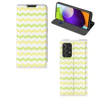 Samsung Galaxy A52 | Hoesje met Magneet | Waves Yellow