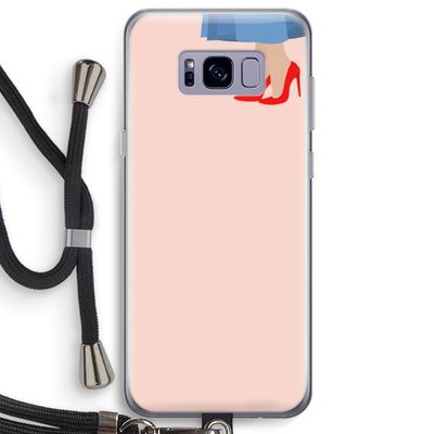 High heels: Samsung Galaxy S8 Plus Transparant Hoesje met koord