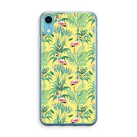 Flamingo party: iPhone XR Transparant Hoesje Flamingo party: iPhone XR Transparant Hoesje