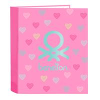 Ringmap Benetton Heart Roze A4 27 x 33 x 6 cm