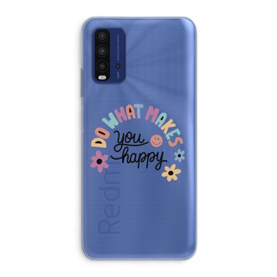 Happy days: Xiaomi Redmi 9T Transparant Hoesje