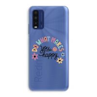 Happy days: Xiaomi Redmi 9T Transparant Hoesje