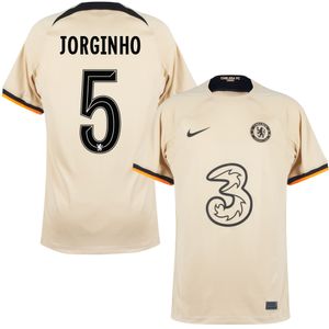 Chelsea 3e Shirt 2022-2023 + Jorginho 5 (Cup Bedrukking)