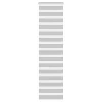 VidaXL Zebra rolgordijn 55x230 cm stofbreedte 50,9 cm lichtgrijs