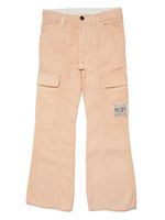 Nº21 Kids pantalon cargo en jean à effet délavé - Rose