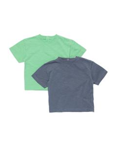 HEMA Baby T-shirts - 2 Stuks Groen (groen)