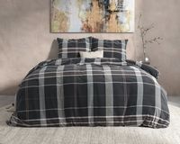RoyalTextile - Bruce Dekbedovertrek Flanel - Taupe - 200 x 220