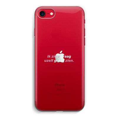 uzelf graag zien: iPhone SE 2020 Transparant Hoesje