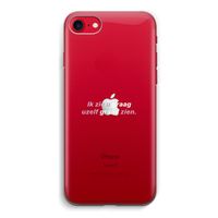 uzelf graag zien: iPhone SE 2020 Transparant Hoesje