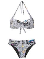 Amir Slama bikini fleuri à dos-nu - Multicolore