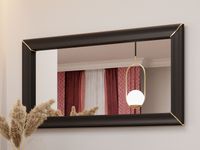 Rechthoekige spiegel ARNOLI 120 cm zwart - thumbnail