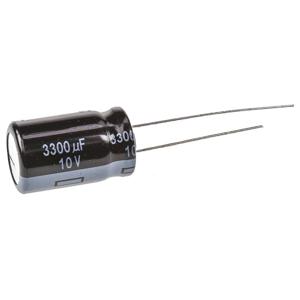 Panasonic Elektrolytische condensator Radiaal bedraad 5 mm 3300 µF 10 V 20 % (Ø) 12.5 mm 1 stuk(s)