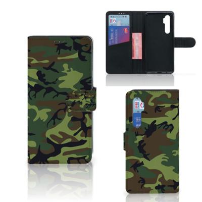 Xiaomi Mi Note 10 Lite | Telefoon Hoesje | Army Dark | Portemonnee hoesje