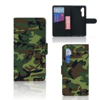 Xiaomi Mi Note 10 Lite | Telefoon Hoesje | Army Dark | Portemonnee hoesje