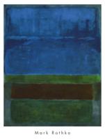 Kunstdruk Mark Rothko Blue, Green and Brown 71x94cm