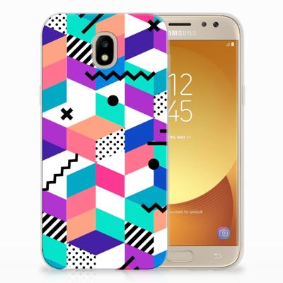 Samsung Galaxy J5 2017 | TPU Hoesje | Blokken Kleurrijk