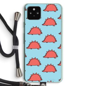 Dinosawrr: Pixel 5a 5G Transparant Hoesje met koord