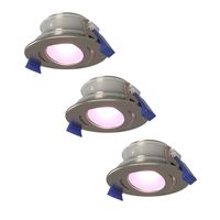 Set van 3 Smart Lima LED inbouwspots - Kantelbaar - Dimbaar - RGBWW - IP65 waterdicht en stofdicht - Buiten - Badkamer - GU10 verwisselbare lichtbron - thumbnail