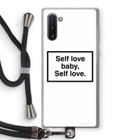 Self love: Samsung Galaxy Note 10 Transparant Hoesje met koord