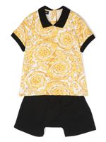 Versace Kids ensemble à motif baroque - Blanc