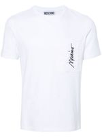 Moschino t-shirt en coton à logo brodé - Blanc - thumbnail