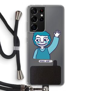 Zwaai: Samsung Galaxy S21 Ultra Transparant Hoesje met koord