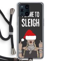 Came To Sleigh: Oppo Find X3 Pro Transparant Hoesje met koord