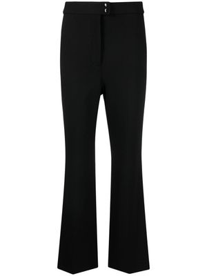 Moncler pantalon évasé à taille haute - Noir