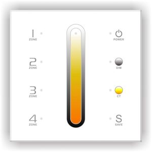 LED Dimmer Touch CT DMX/RF 4 Zones - DX6 Touchpanel