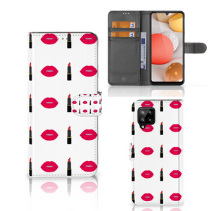 Samsung Galaxy A42 5G Telefoon Hoesje Lipstick Kiss