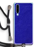 Majorelle Blue: Huawei P30 Transparant Hoesje met koord