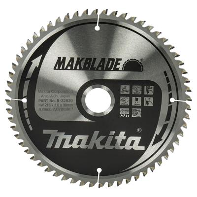 Makita Afkortzaagblad voor Hout | Makblade | Ø 216mm Asgat 30mm 60T - B-32839