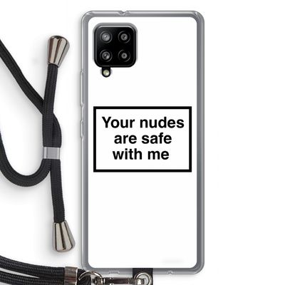 Safe with me: Samsung Galaxy A42 5G Transparant Hoesje met koord