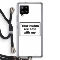 Safe with me: Samsung Galaxy A42 5G Transparant Hoesje met koord